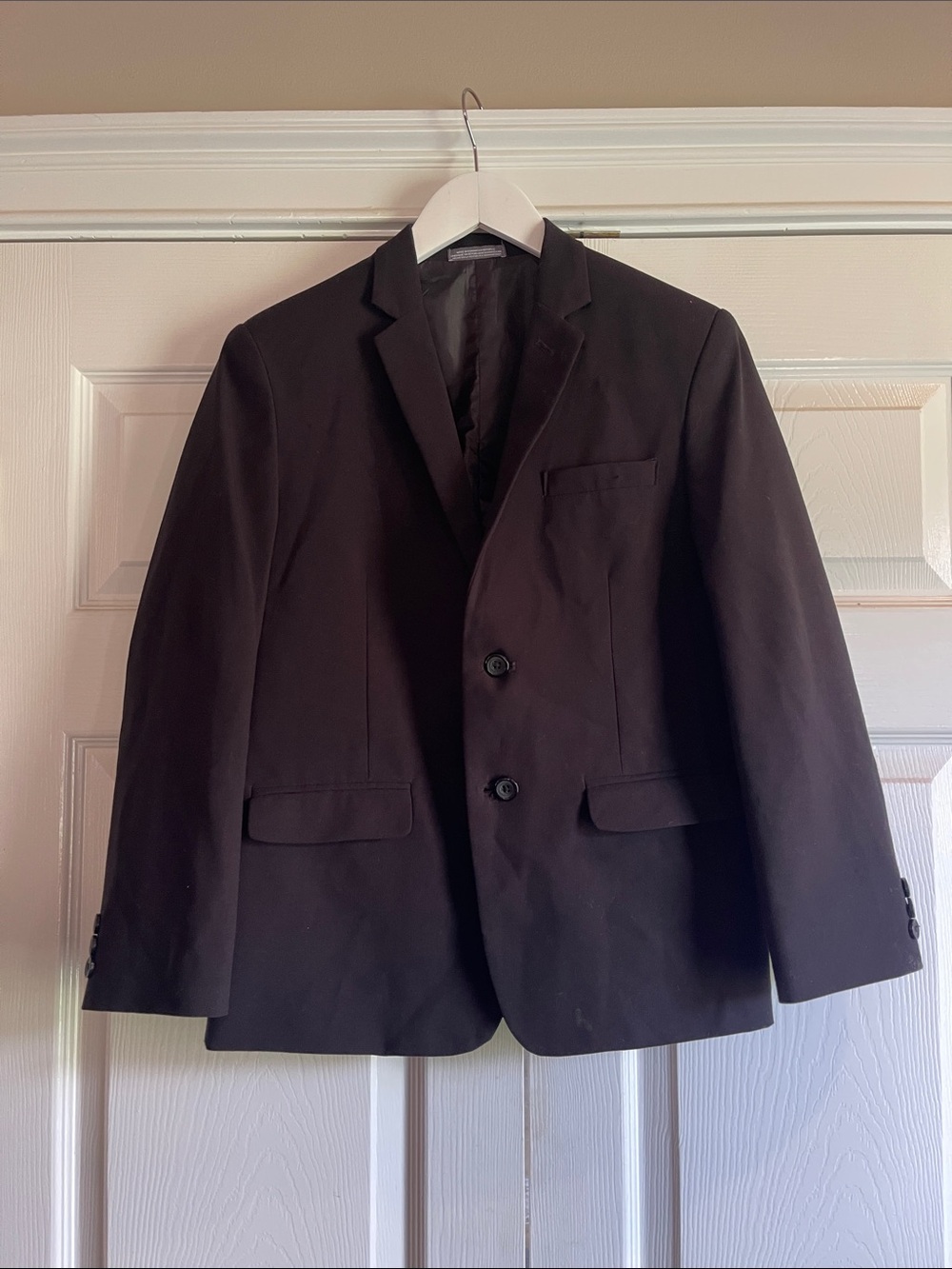 Boys-Sz-14-  Classic Black Two-Button Blazer